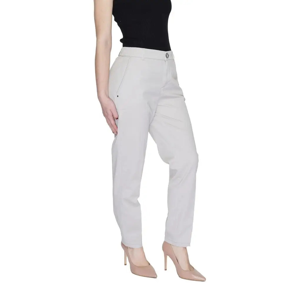 Street One Beige Cotton Pant - W44 | L28