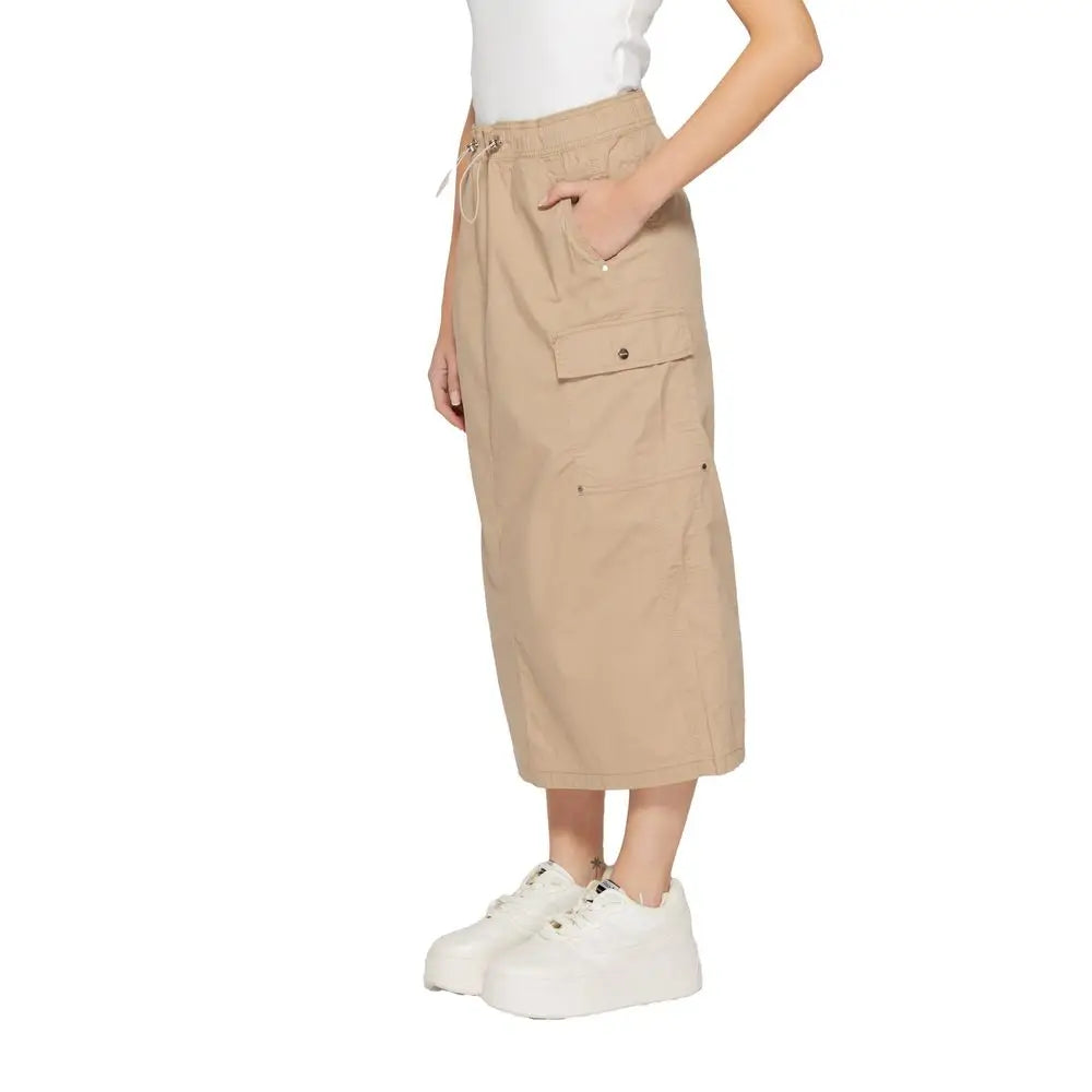 Street One Beige Cotton Skirt - 46
