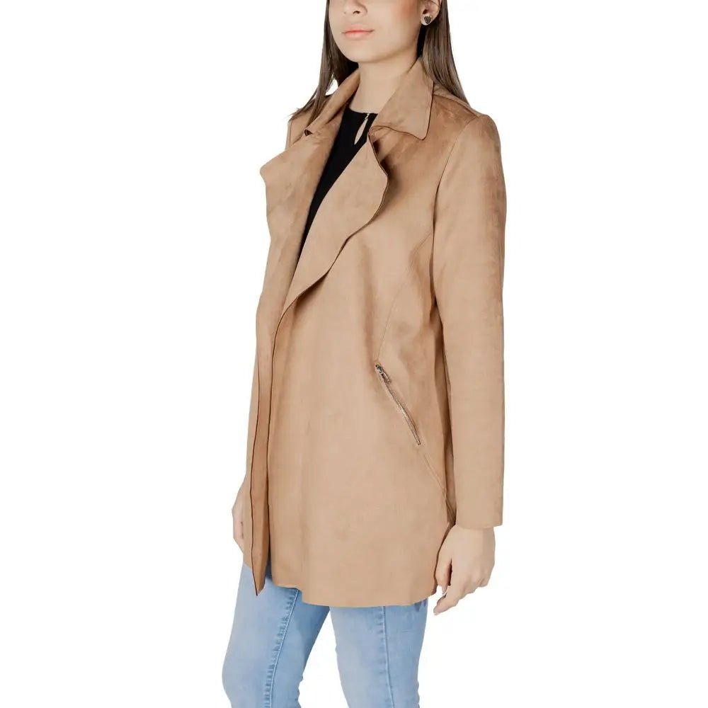 Street One Beige Polyester Trench Coat - Polyester Trench Coat
