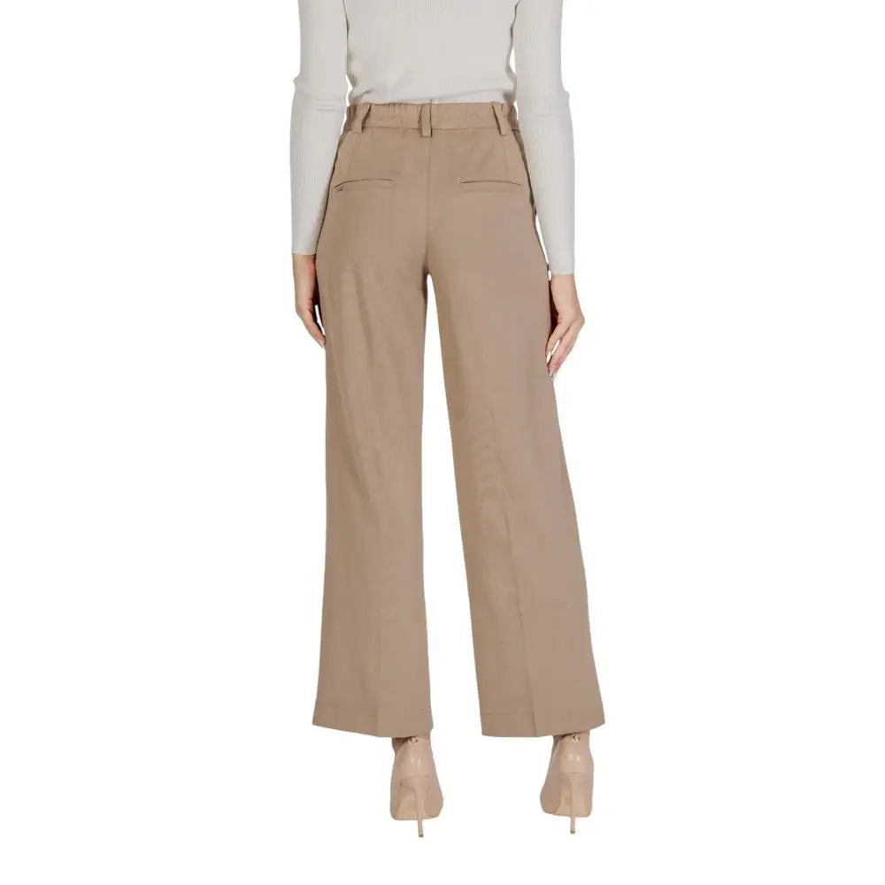 Street One Beige Viscose Pant