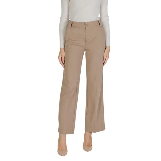 Street One Beige Viscose Pant