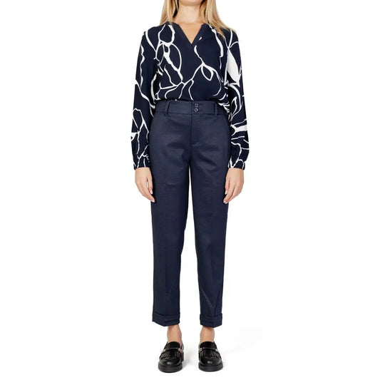 Street One Blue Viscose Pant - W44 | L28 - Viscose Pant