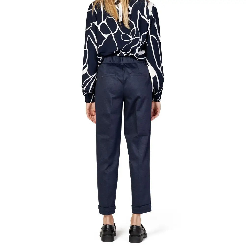Street One Blue Viscose Pant - W44 | L28 - Viscose Pant