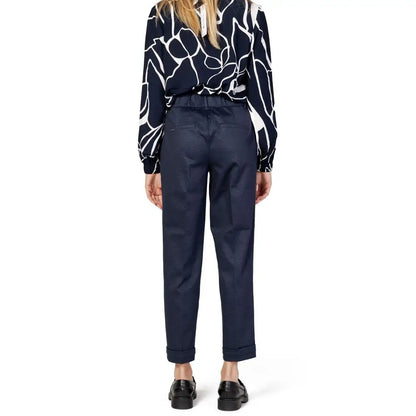 Street One Blue Viscose Pant - W44 | L28 - Viscose Pant