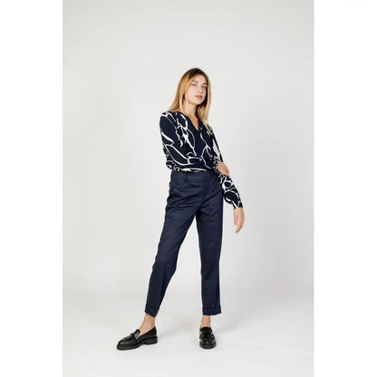 Street One Blue Viscose Pant - W44 | L28 - Viscose Pant