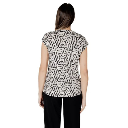 Street One Cream Cotton T-Shirt - 34 | XXS