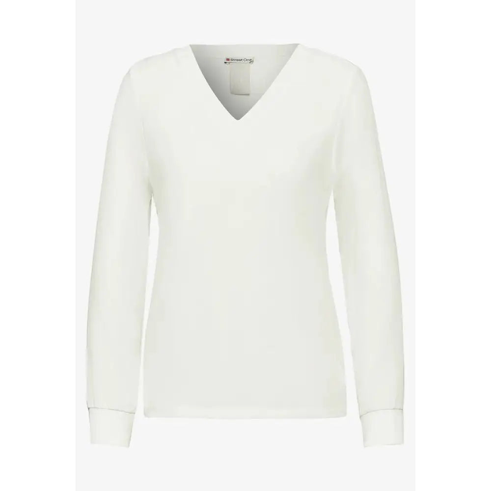 Street One White Viscose Blouse - IT42|M - White Viscose Blouse