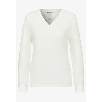 Street One White Viscose Blouse - IT42|M - White Viscose Blouse