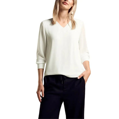 Street One White Viscose Blouse - IT42|M - White Viscose Blouse