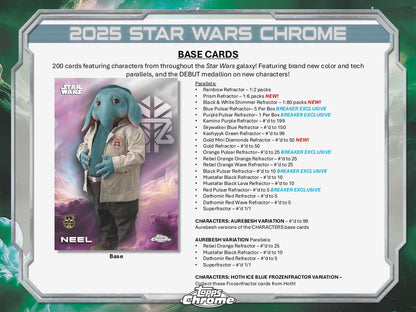 Star Wars Chrome Hobby Box (Topps 2025) | Columbia Sports Cards