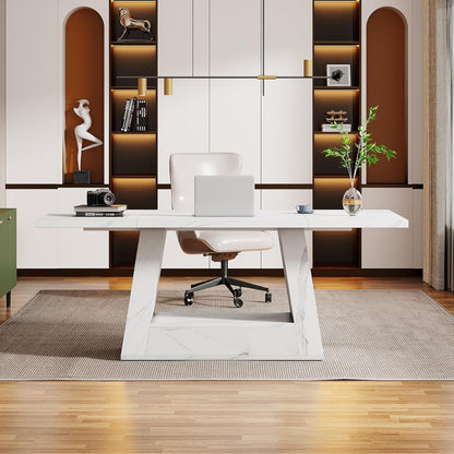 Stylish 63 Inch Large Computer Desk for Home Office-4