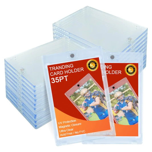 Magnetic card holder for trading cards, clear plastic magnetic card protector for collectibles