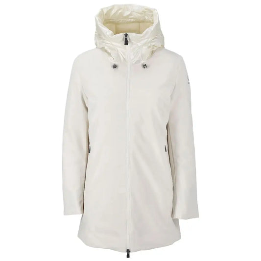 Suns White Polyester Jackets & Coat