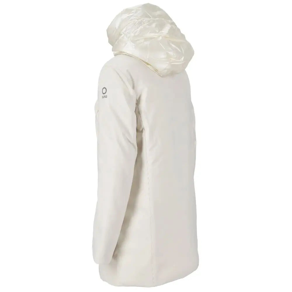 Suns White Polyester Jackets & Coat