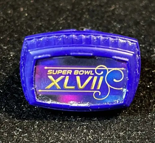 Blue Super Bowl XLVII NFL Plastic Ring featuring Baltimore Ravens vs San Francisco 49ers