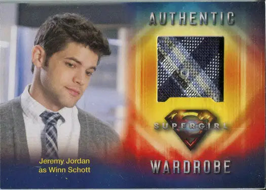 Wardrobe card featuring Jeremy Jordan as Winn Schott from Supergirl Season 1