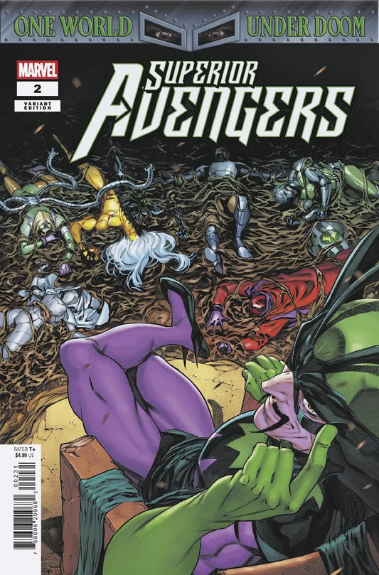 Superior Avengers comic book Iban Coello Variant featuring Doom from the Coello Variant series
