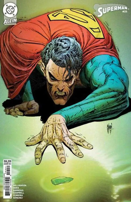 Superman #25 Cover C Gillem March Card Stock Variant comic book cover display
