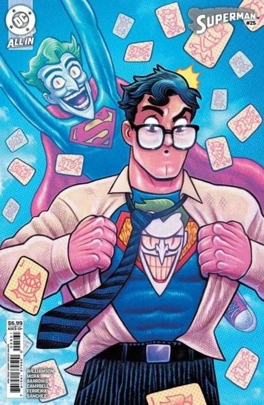 Superman #25 Cover F Dan Hipp April Fools Card Stock Variant comic book cover