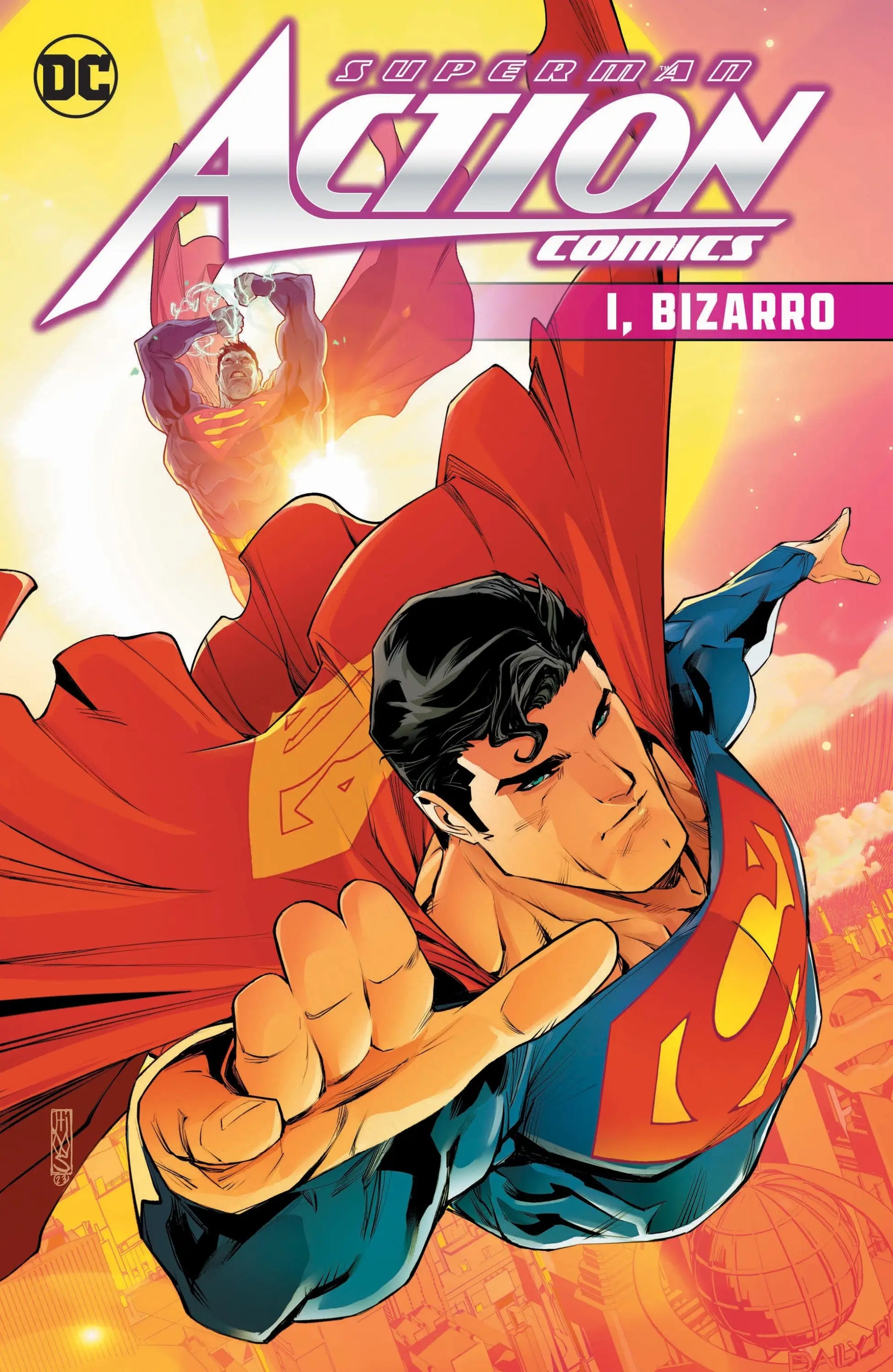 Superman comic book from Superman Action Comics Superstars Volume 1 showcasing writer Jason
