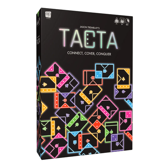 Tachta board game box for TACTA Connect Cover Conquer by The OP Games