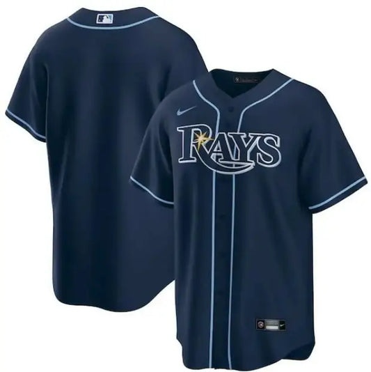 Navy blue Tampa Bay Rays Nike Alternate Replica Team Jersey for baseball