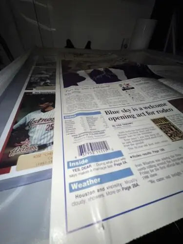 Tara Lipinski signed newspaper poster featuring Olympic gold medal win in Nagano 1998