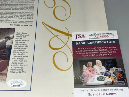 Tara Lipinski signed newspaper poster from the 1998 Nagano Olympics with JSA certification
