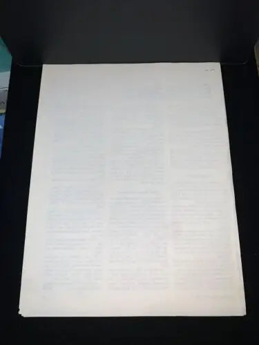 White sheet with text columns from Ted Lyons Auto Baylor Bears Magazine Article JSA 1983