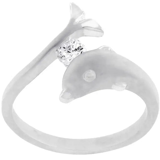 Tension Set Dolphin Ring - Rings