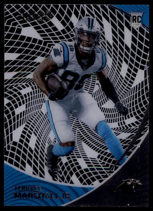 Terrace Marshall Jr rookie card from Panini Chronicles Clear Vision Rookies series