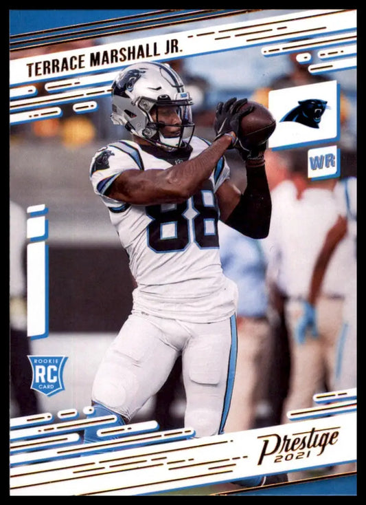 Terrace Marshall Jr football card from Panini Chronicles Prestige Rookies series