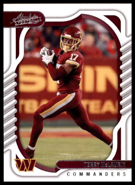 Terry McLaurin football card from Panini Absolute 2022 Washington Commanders series