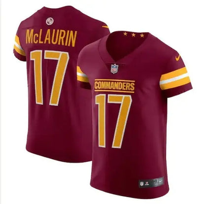 Maroon and gold Washington Commanders Terry McLaurin Nike Vapor Elite Jersey number 17
