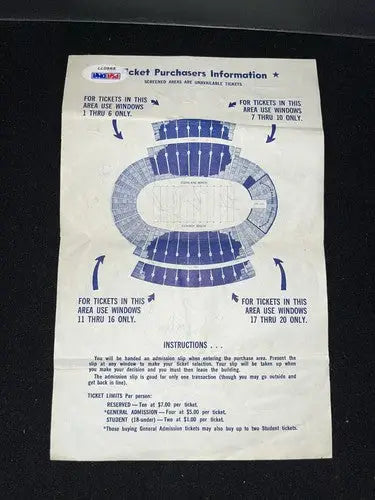 Tex Schramm Inscribed Auto 1967 NFL Dallas Cowboys Letter Cotton Bowl Game PSA