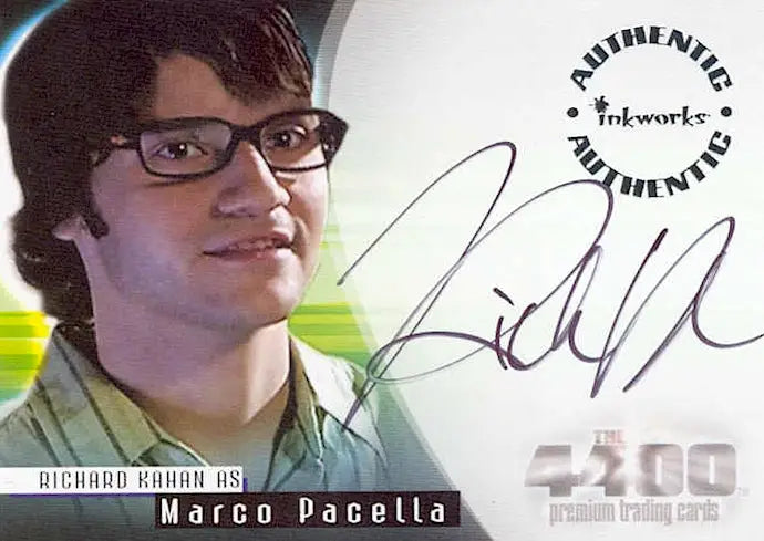 Autographed trading card of Richard Kahan from The 4400 Season 1