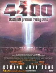 The 4400 movie poster with light beam featured in trading card sell sheet