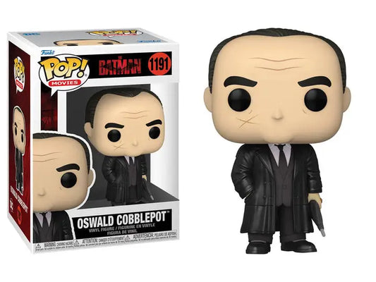 Oswald Cobblepot Funko Pop figure in black suit from The Batman movie collectible