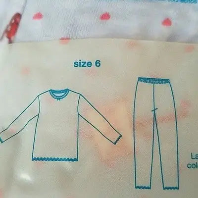 Children’s Place Polar Bear Pajamas size 6 two-piece set with scalloped edges for girls