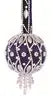 Ornate dark purple and silver cracker box Christmas ornament for Wearin O The Green kit