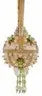 Ornate golden pendant with tassel from Cracker Box Christmas Ornament Kit Wintertime Artistry