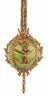 Ornate green and gold pendant from the Cracker Box Christmas Ornament Box Christmas