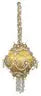 Golden ornamental lantern with tassels from The Cracker Box Christmas Ornament kit