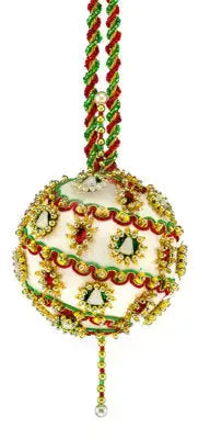 The Cracker Box Inc Christmas Ornament Kit Edelweiss on Lavender