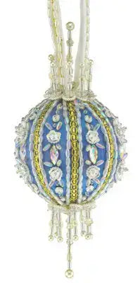 The Cracker Box Inc Christmas Ornament Kit Edelweiss on Lavender