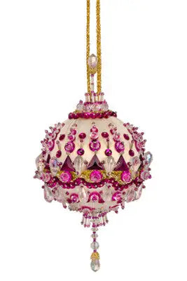 Ornate Christmas ornament with jewel embellishments from Cracker Box Holiday Festival Kit