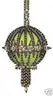 Ornate green and dark-toned spherical Christmas ornament pendant from The Cracker Box Shanghai Ornament Kit