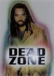 Movie poster for The Dead Zone showcasing a man with long dark hair and beard on trading card