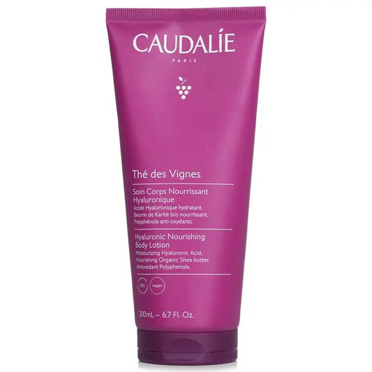 Pink Caudalie Des Vignes Hyaluronic Nourishing Body Lotion 200ml for soft skin