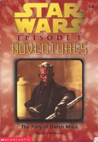 Star Wars Darth Maul book The Fury of Darth Maul Sith Lord Adventures softcover